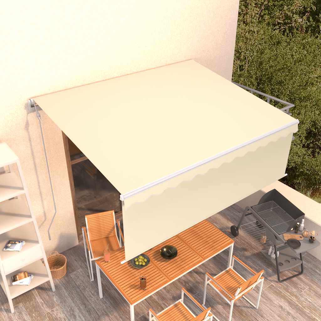 Automatska tenda na uvlačenje s roletom 4 x 3 m krem