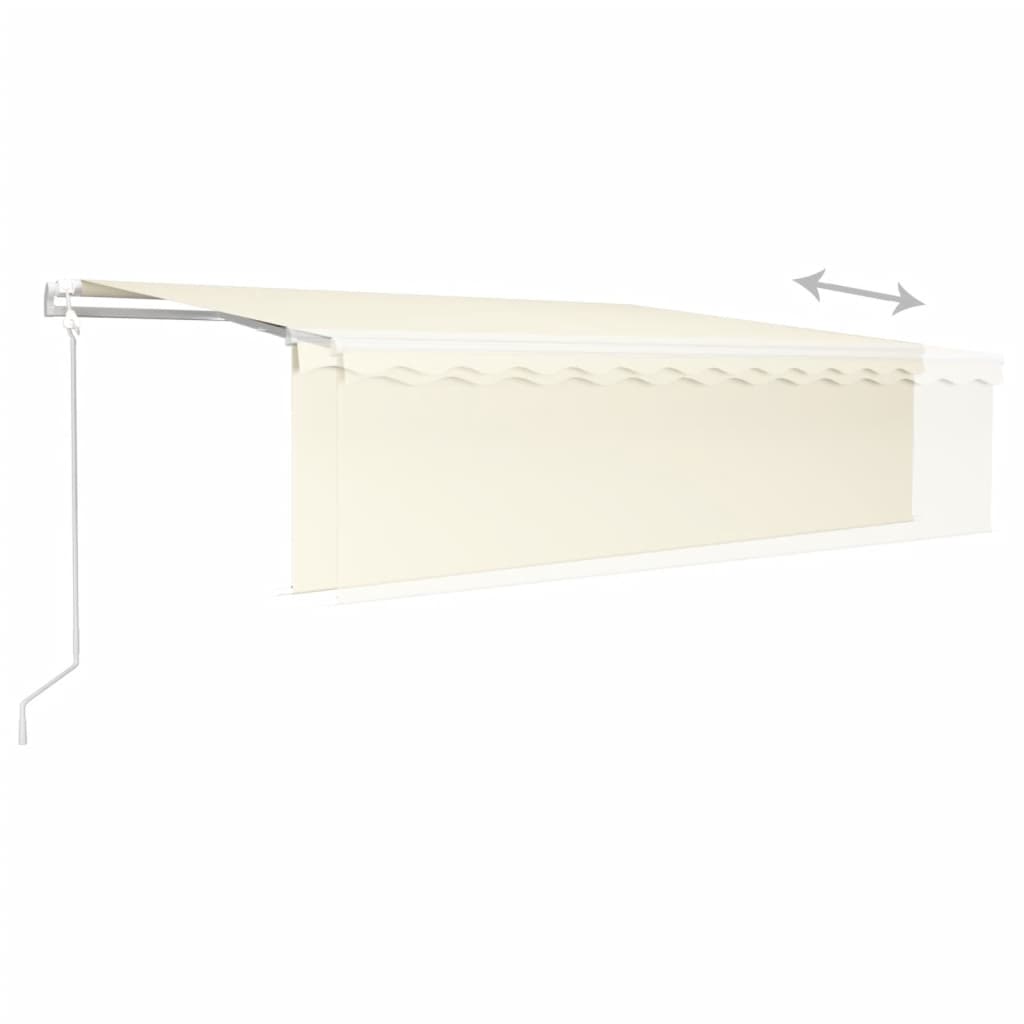 Automatska tenda na uvlačenje s roletom 5 x 3 m krem