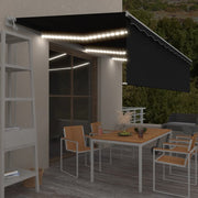 Automatska tenda s roletom i senzorom LED 6 x 3 m antracit