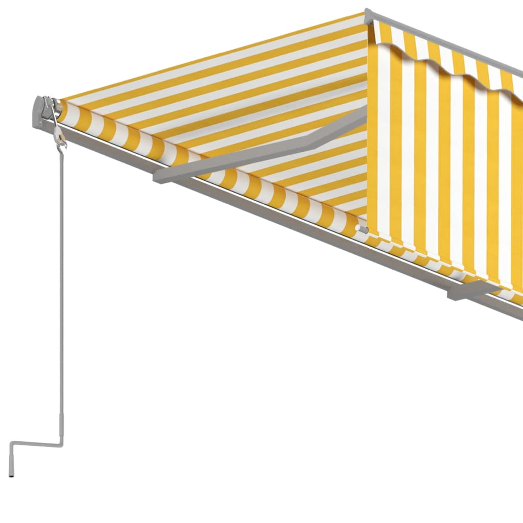 Automatska tenda na uvlačenje s roletom 3 x 2,5 m žuto-bijela