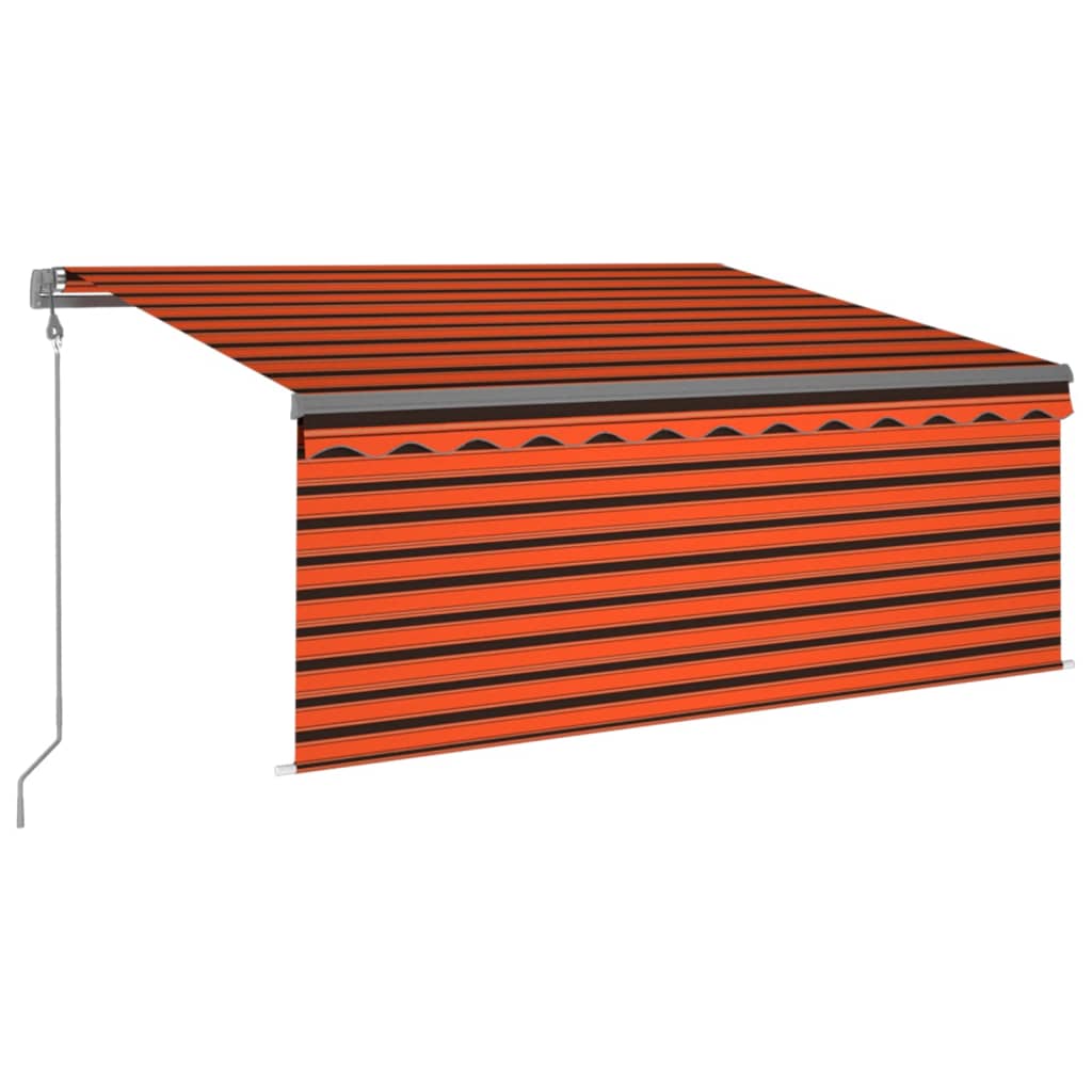 Automatska tenda roleta i senzor LED 3 x 2,5 m narančasto-smeđa