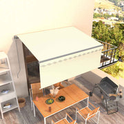 Tenda na ručno uvlačenje s roletom 3,5 x 2,5 m krem