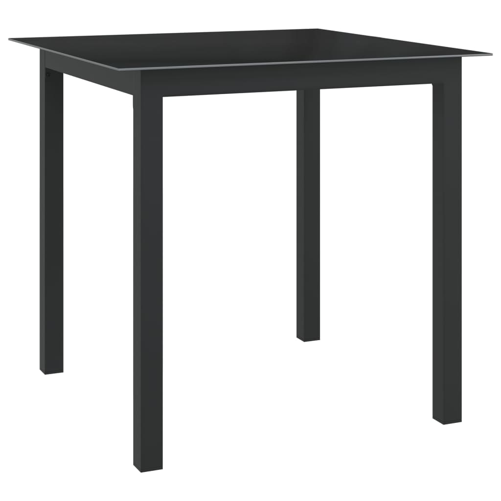 5-dijelni vrtni blagovaonski set aluminijski antracit