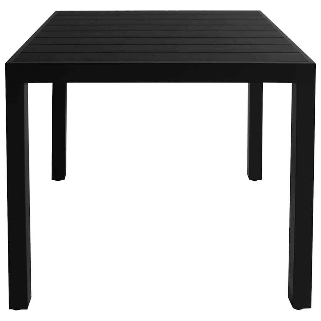 5-dijelni vrtni blagovaonski set aluminijski crni