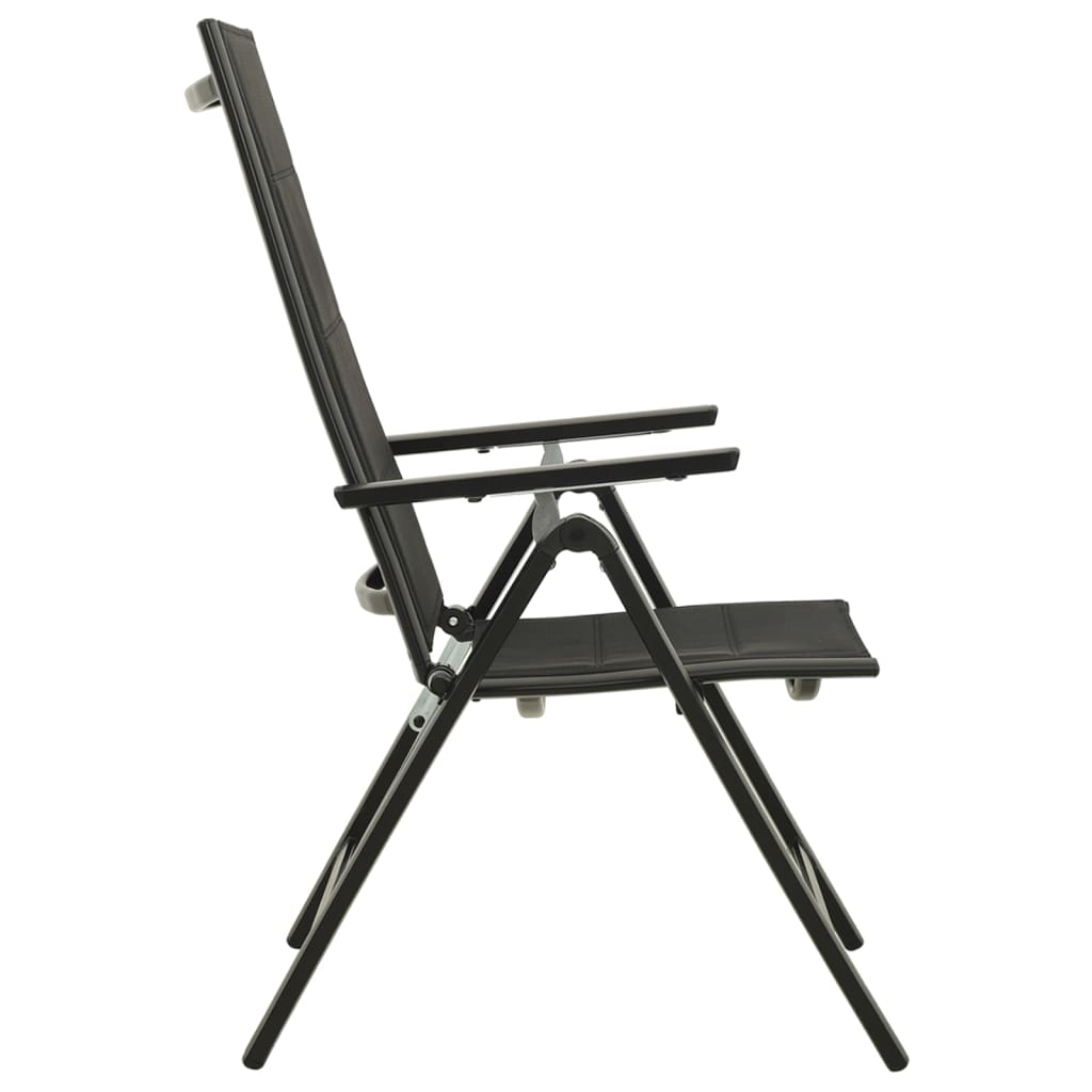 5-dijelni bistro set crni i antracit