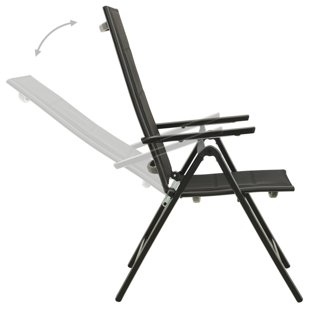 5-dijelni bistro set crni i antracit