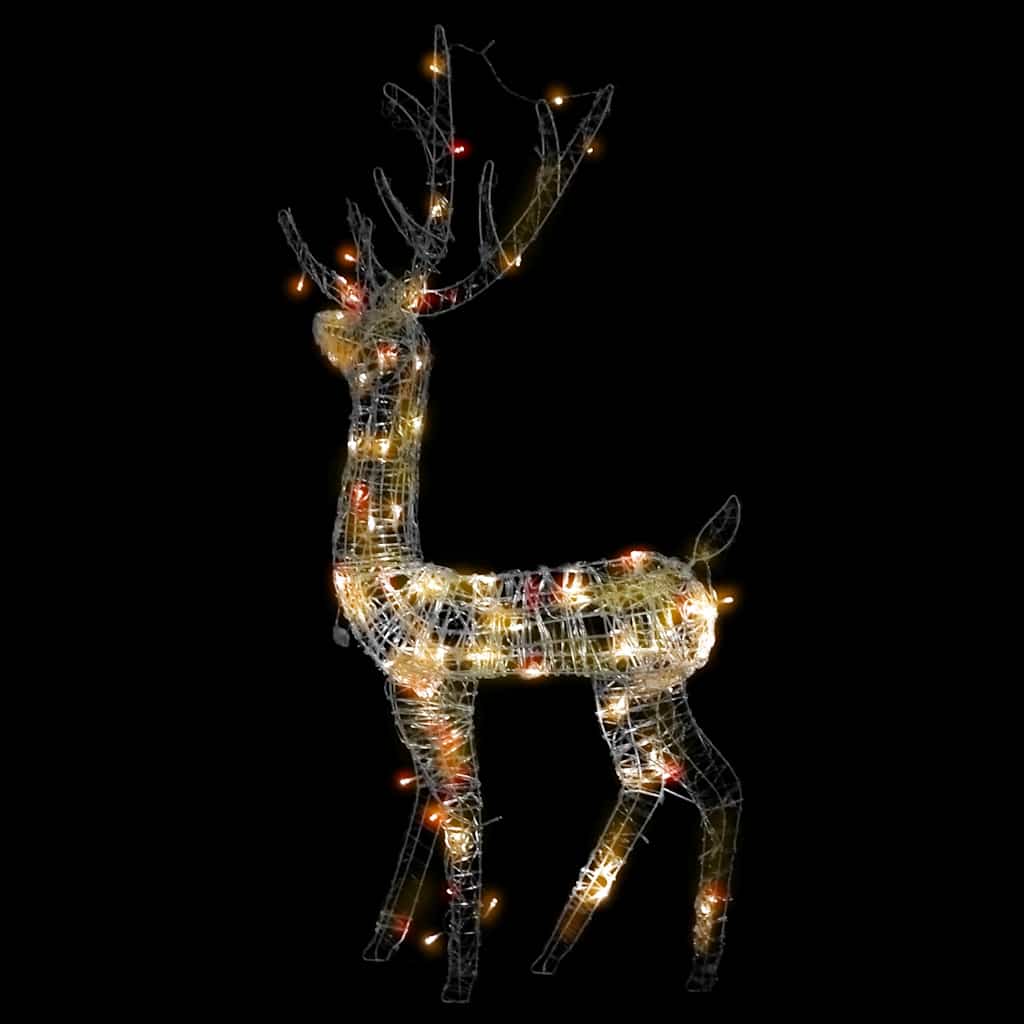 Akrilni božićni ukrasni sob 140 LED lampica 128 cm šarene