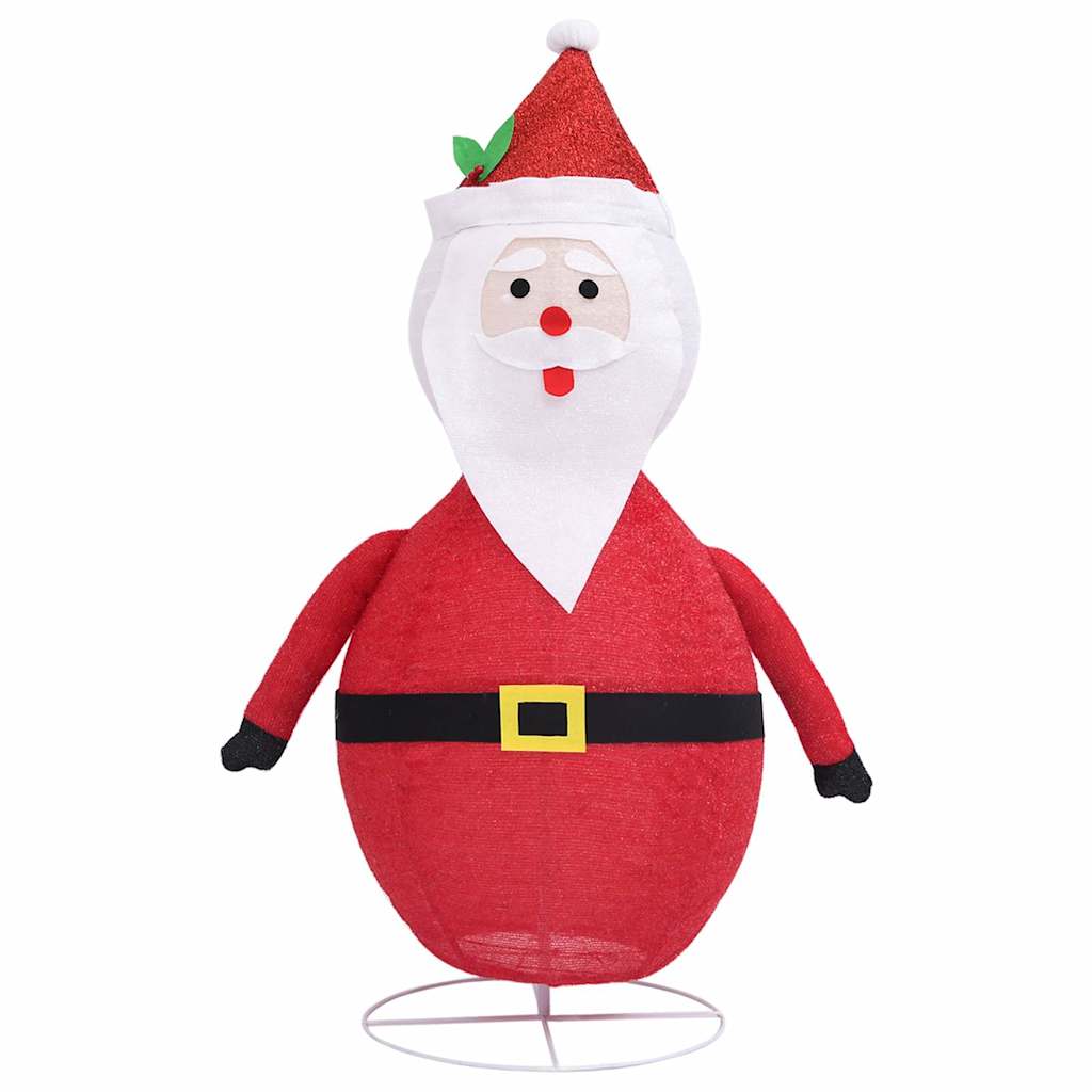 Ukrasna božićna figura Djeda Mraza LED luksuzna tkanina 60 cm