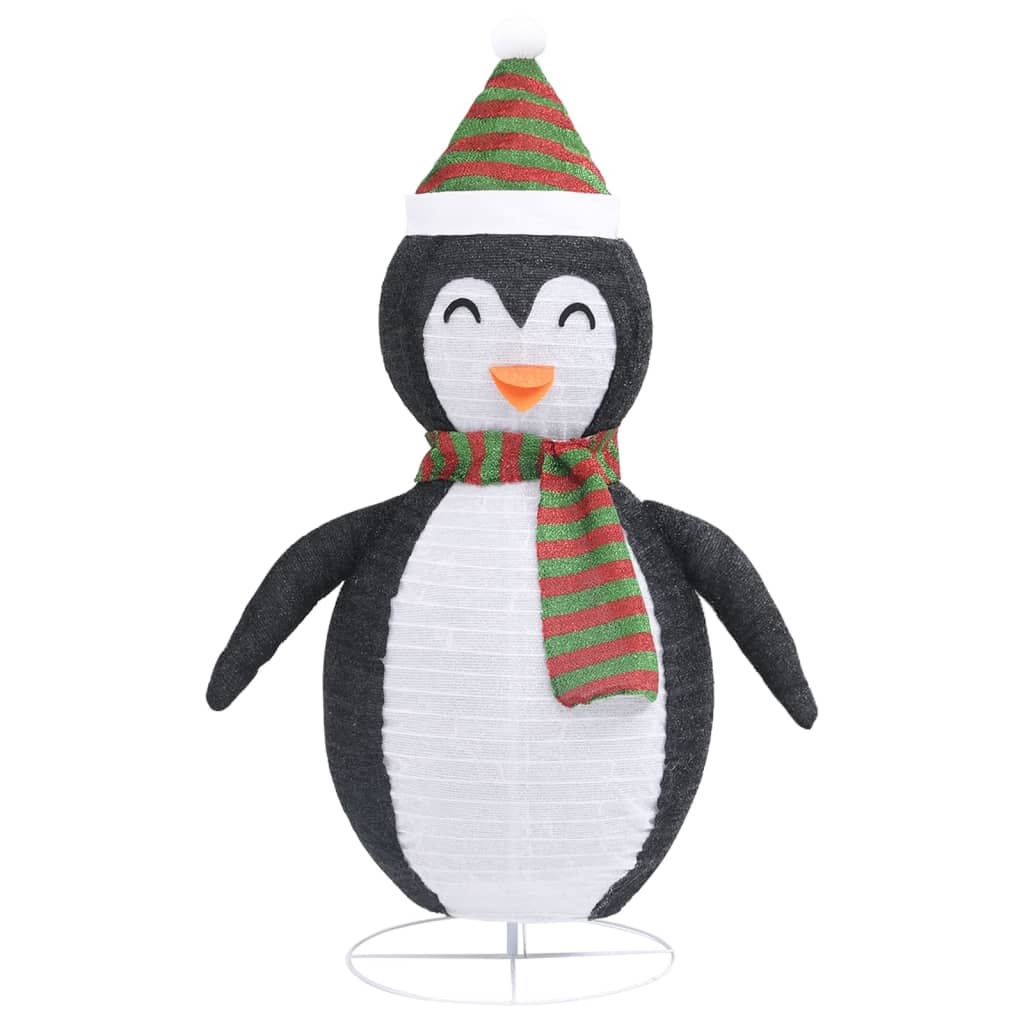 Ukrasna božićna figura pingvina LED od luksuzne tkanine 60 cm