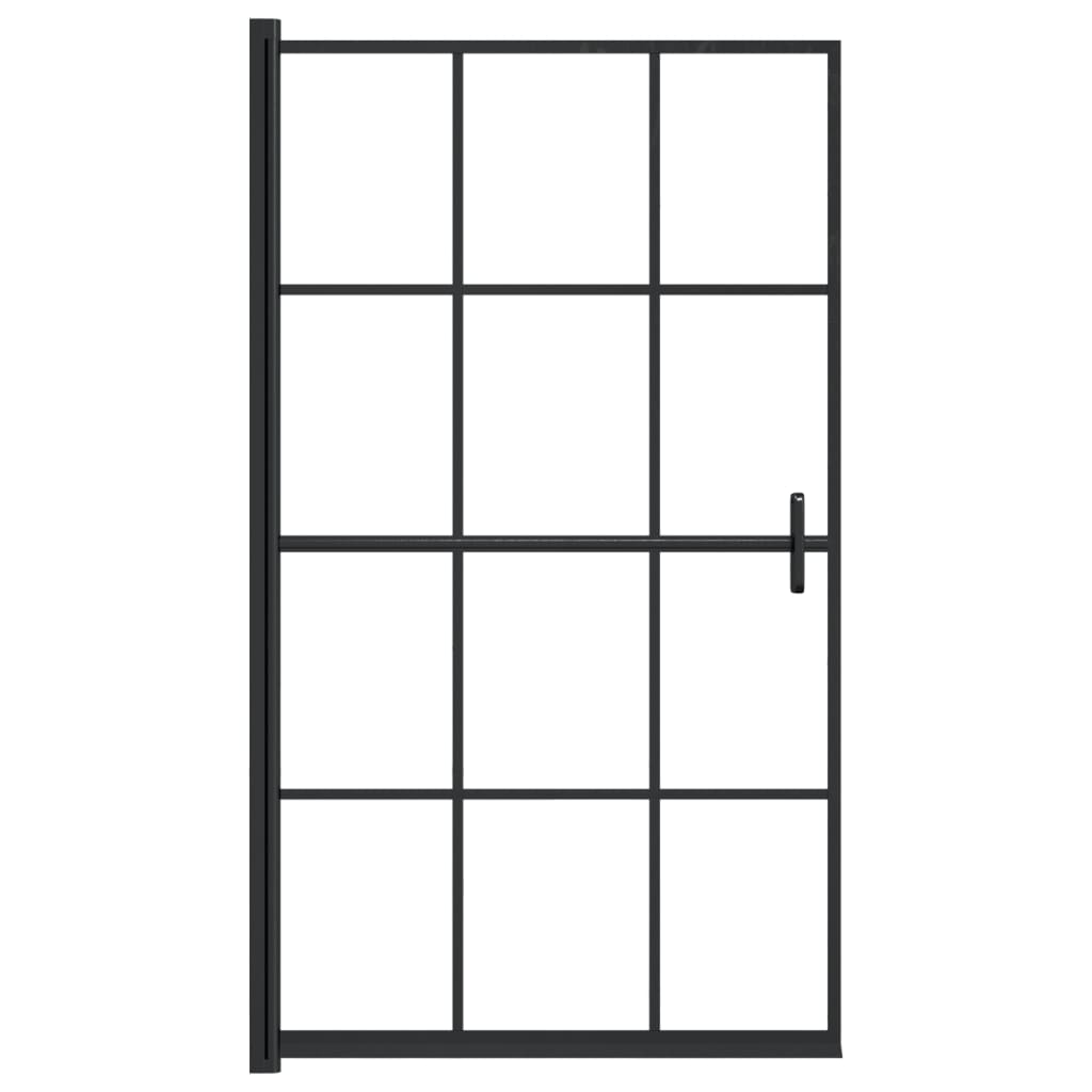Pregrada za tuš ESG 80 x 140 cm crna