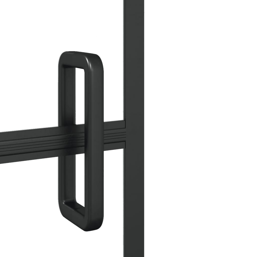 Pregrada za tuš ESG 80 x 140 cm crna