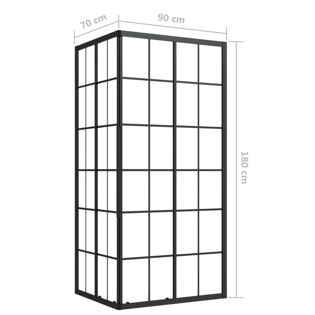 Tuš-kabina ESG 90 x 70 x 180 cm