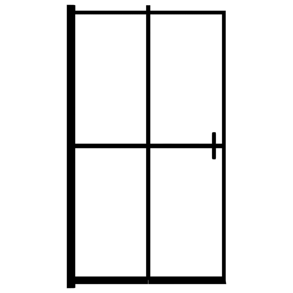 Sklopiva pregrada za tuš ESG 100 x 140 cm crna