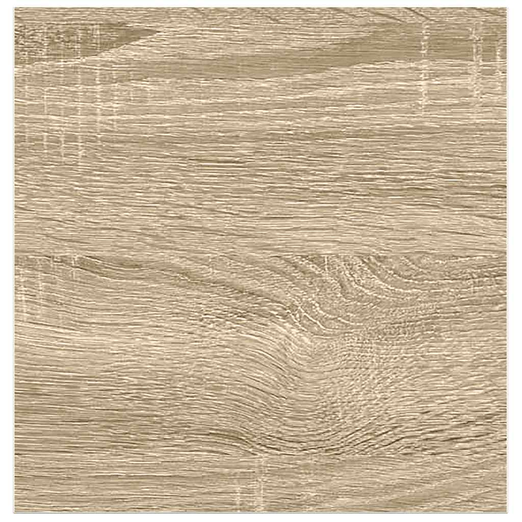 Plutajuća zidna polica boja hrasta i bijela 23x23,5x3,8 cm MDF