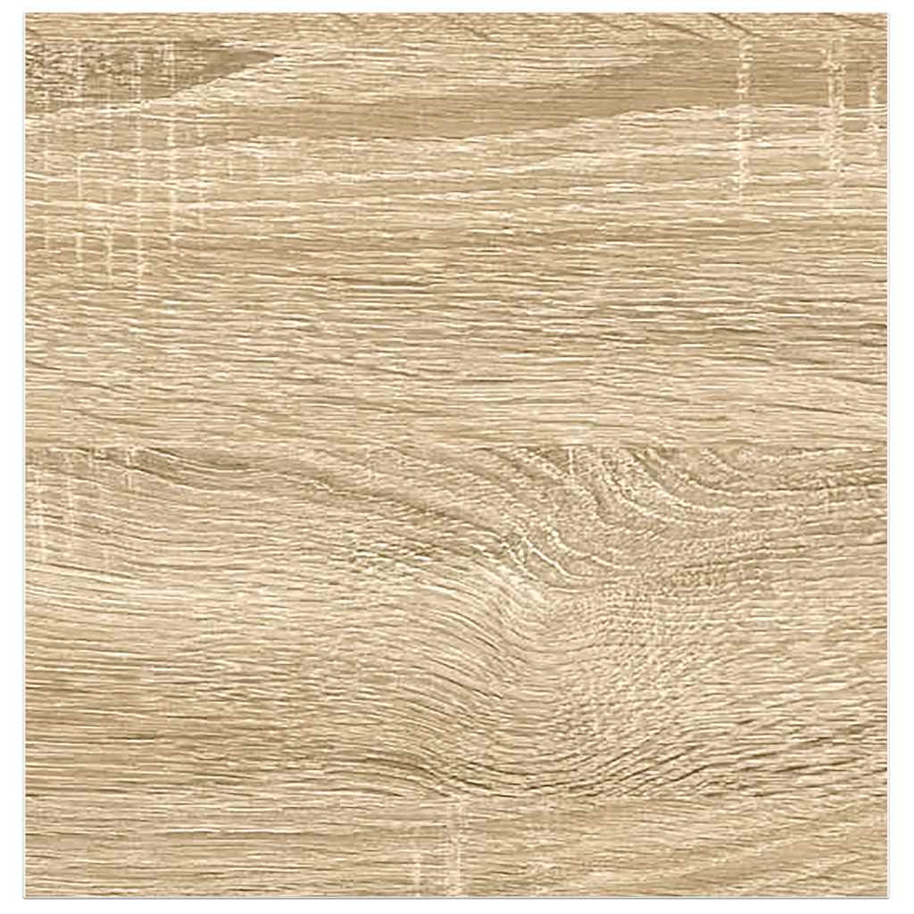 Plutajuće zidne police 2 kom hrast i bijele 23x23,5x3,8 cm MDF
