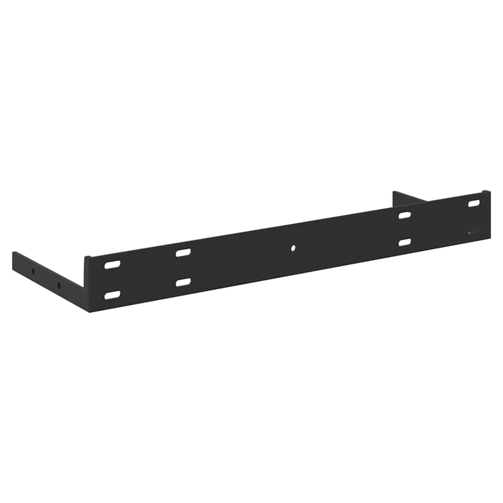 Plutajuće zidne police 4 kom hrast i bijele 50x23x3,8 cm MDF