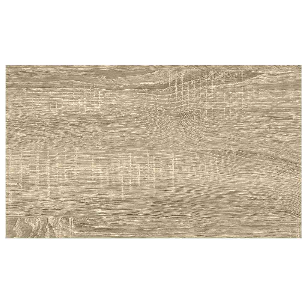 Plutajuće zidne police 4 kom hrast i bijele 50x23x3,8 cm MDF