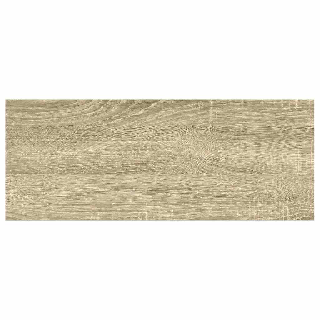 Plutajuće zidne police 4 kom hrast i bijele 60x23,5x3,8 cm MDF