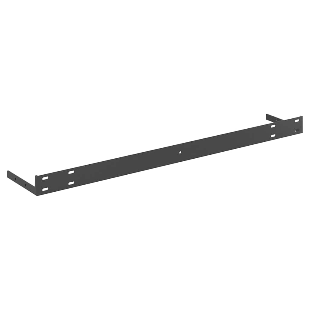 Plutajuće zidne police 4 kom hrast i bijele 80x23,5x3,8 cm MDF