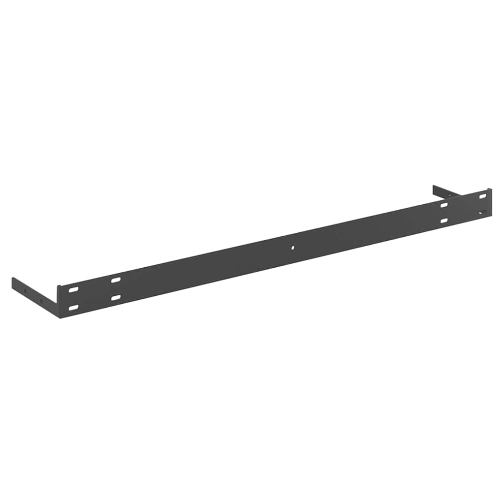 Plutajuća zidna polica boja hrasta i bijela 90x23,5x3,8 cm MDF