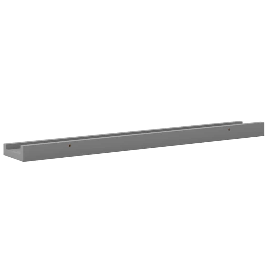 Zidne police 4 kom sive 60 x 9 x 3 cm