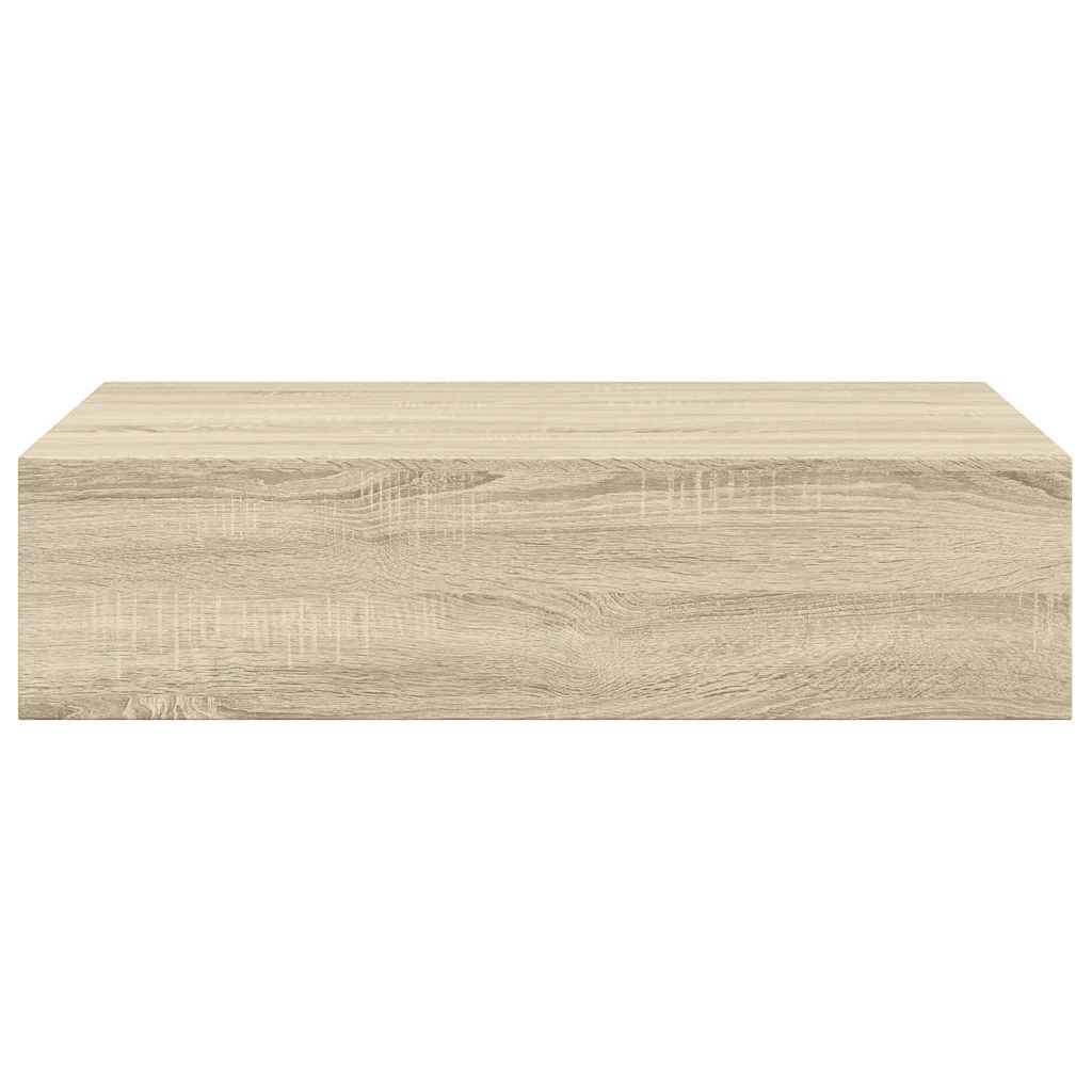 Zidna polica s ladicom boja hrasta 40 x 23,5 x 10 cm MDF