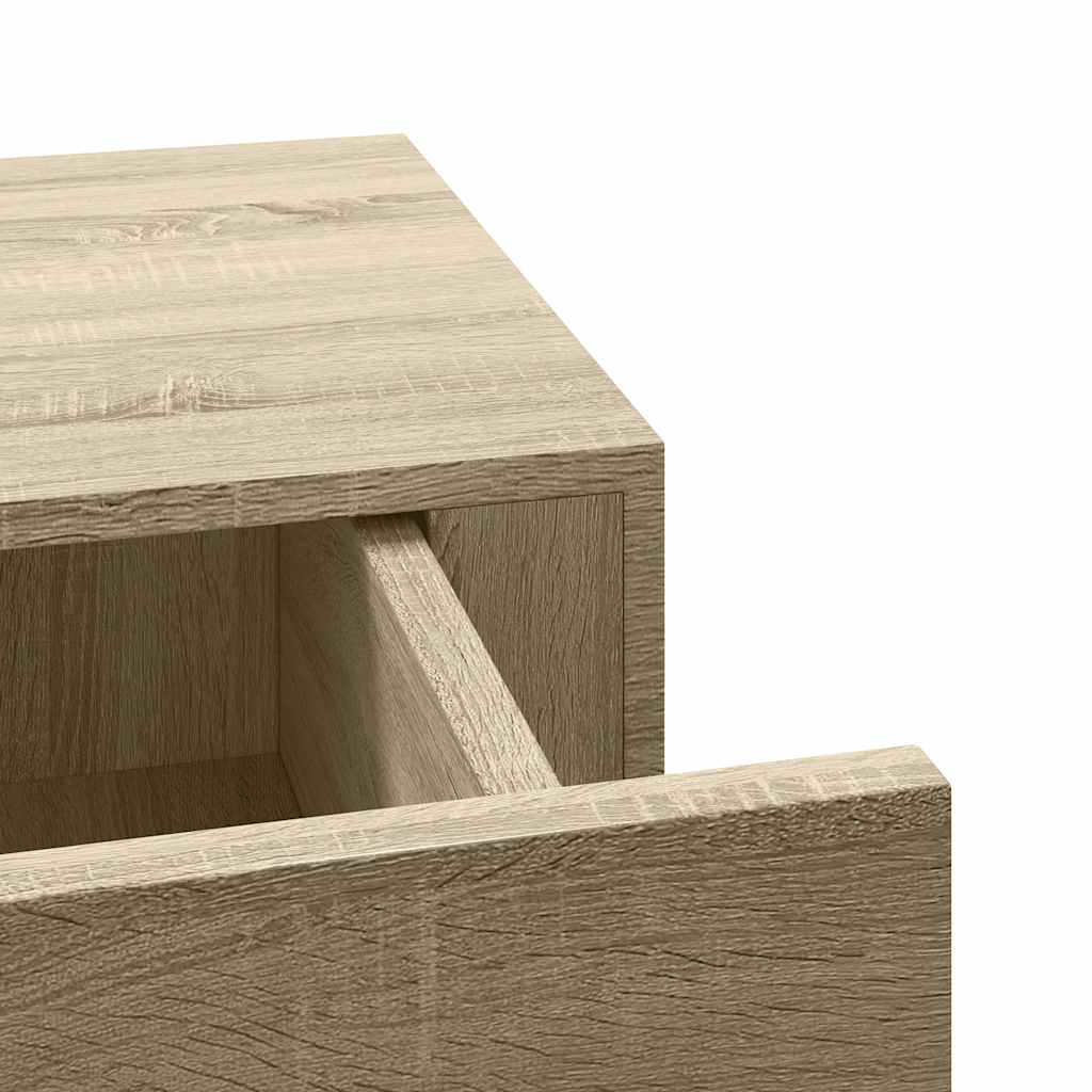 Zidna polica s ladicom boja hrasta 40 x 23,5 x 10 cm MDF