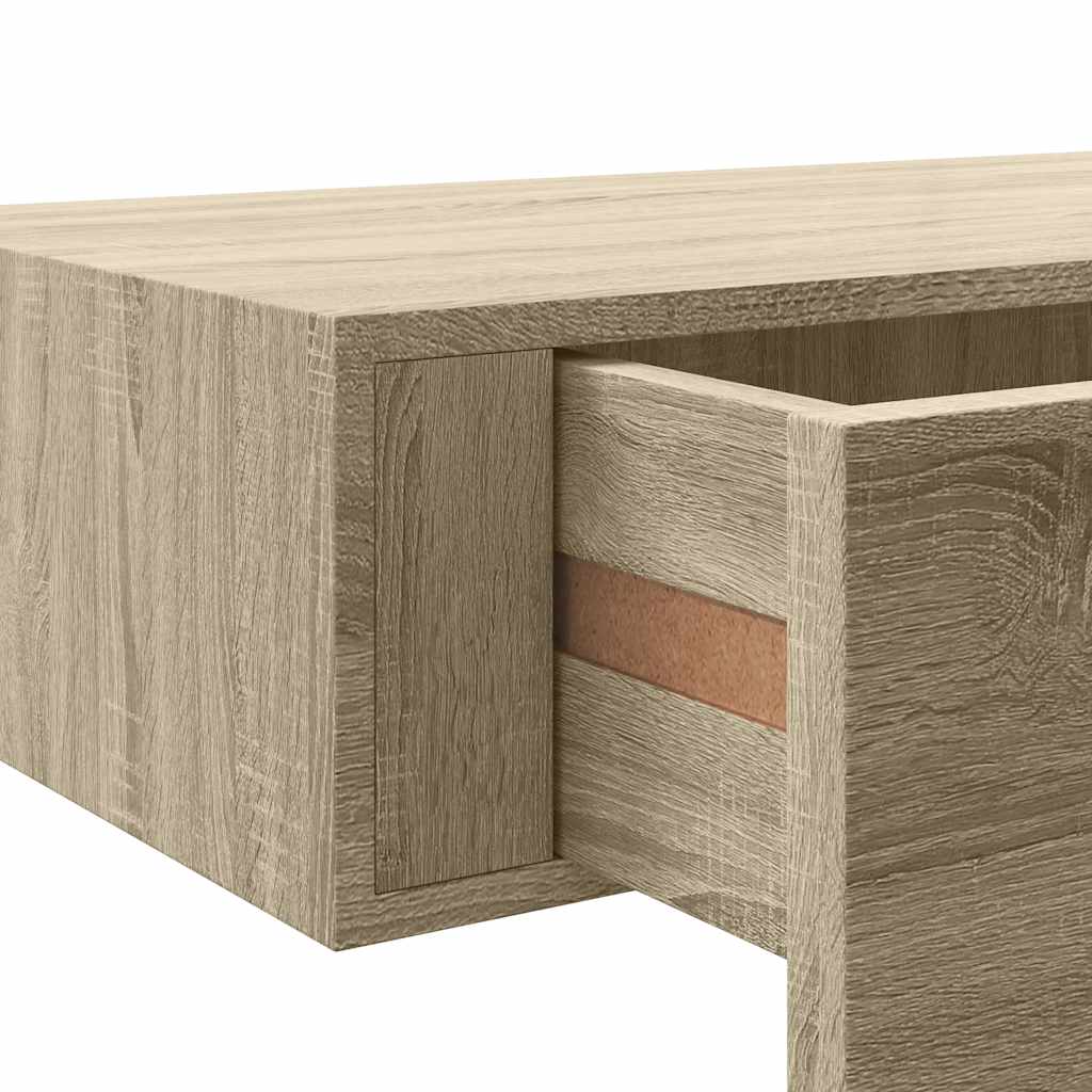 Zidna polica s ladicom boja hrasta 40 x 23,5 x 10 cm MDF