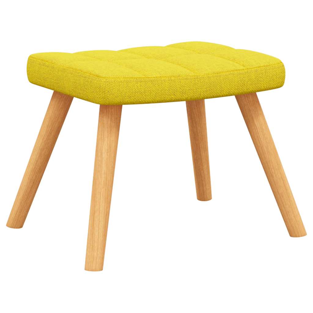 Stolica za ljuljanje od tkanine sa stolcem boja senfa