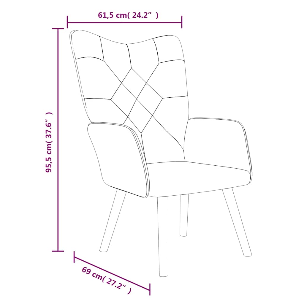 Stolica za opuštanje s osloncem za noge patchwork od tkanine