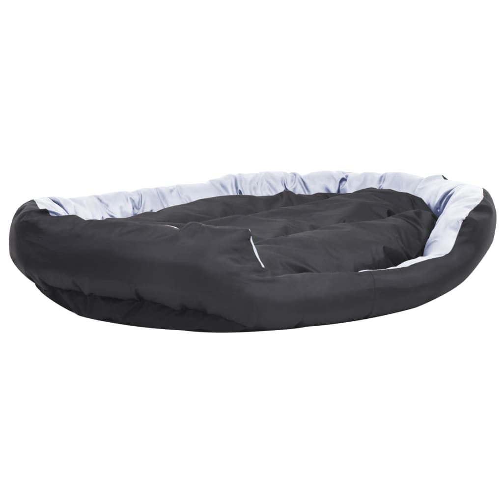 Dvostrani perivi jastuk za pse sivo-crni 150 x 120 x 25 cm