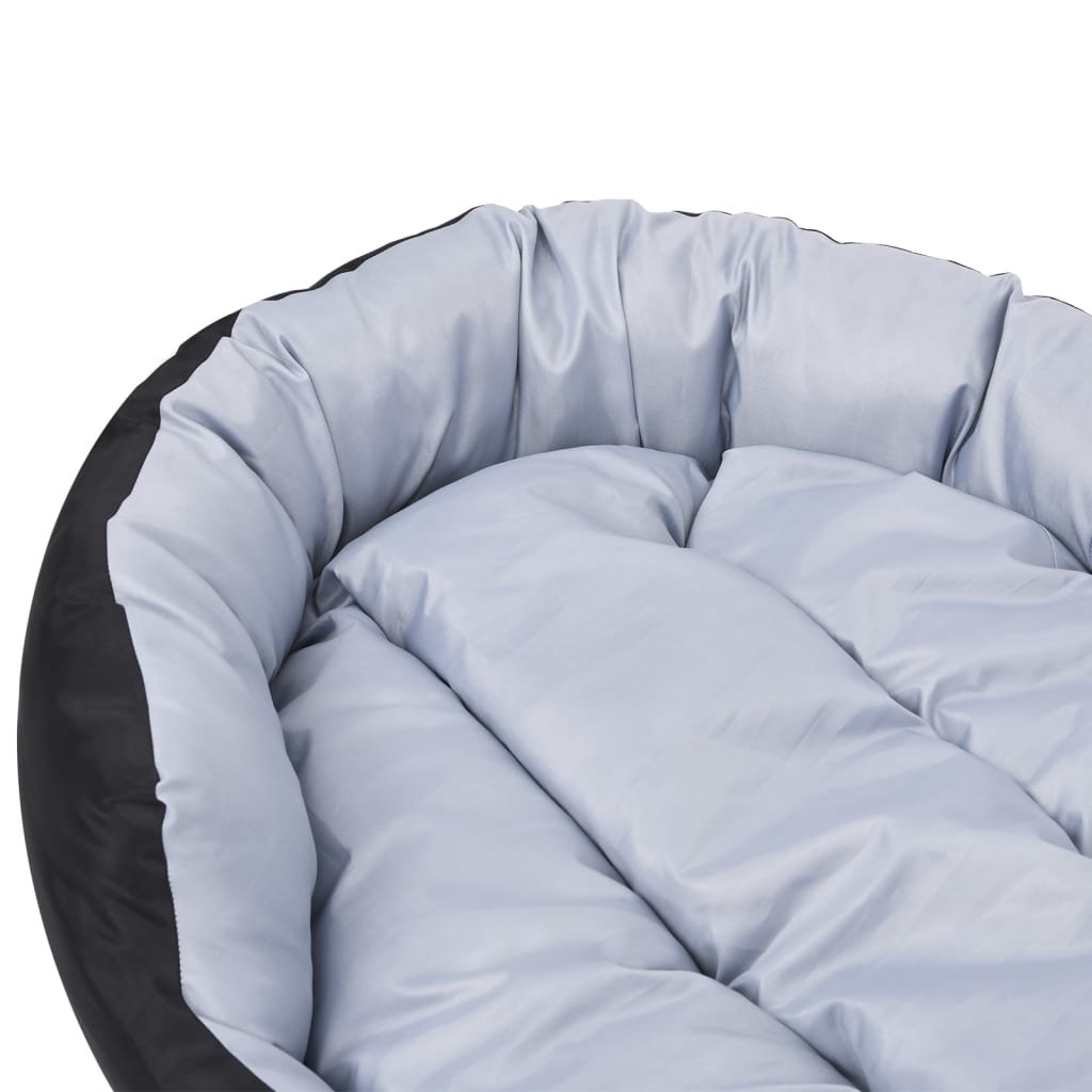 Dvostrani perivi jastuk za pse sivo-crni 150 x 120 x 25 cm