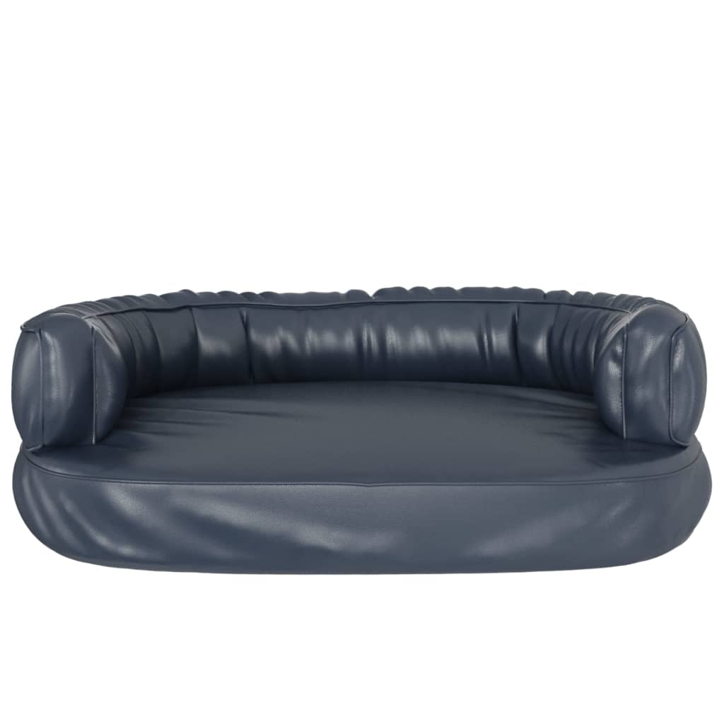 Ergonomski pjenasti krevet za pse modri 75 x 53 cm umjetna koža