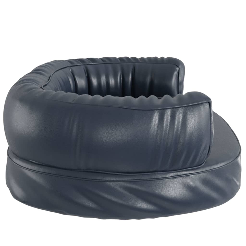 Ergonomski pjenasti krevet za pse modri 75 x 53 cm umjetna koža