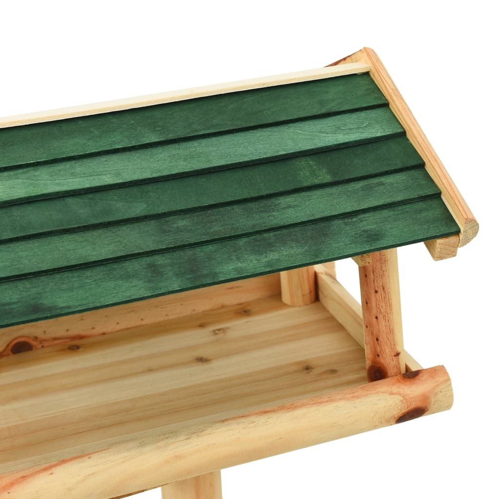 Hranilica za ptice sa stalkom 37x28x100 cm od masivne jelovine
