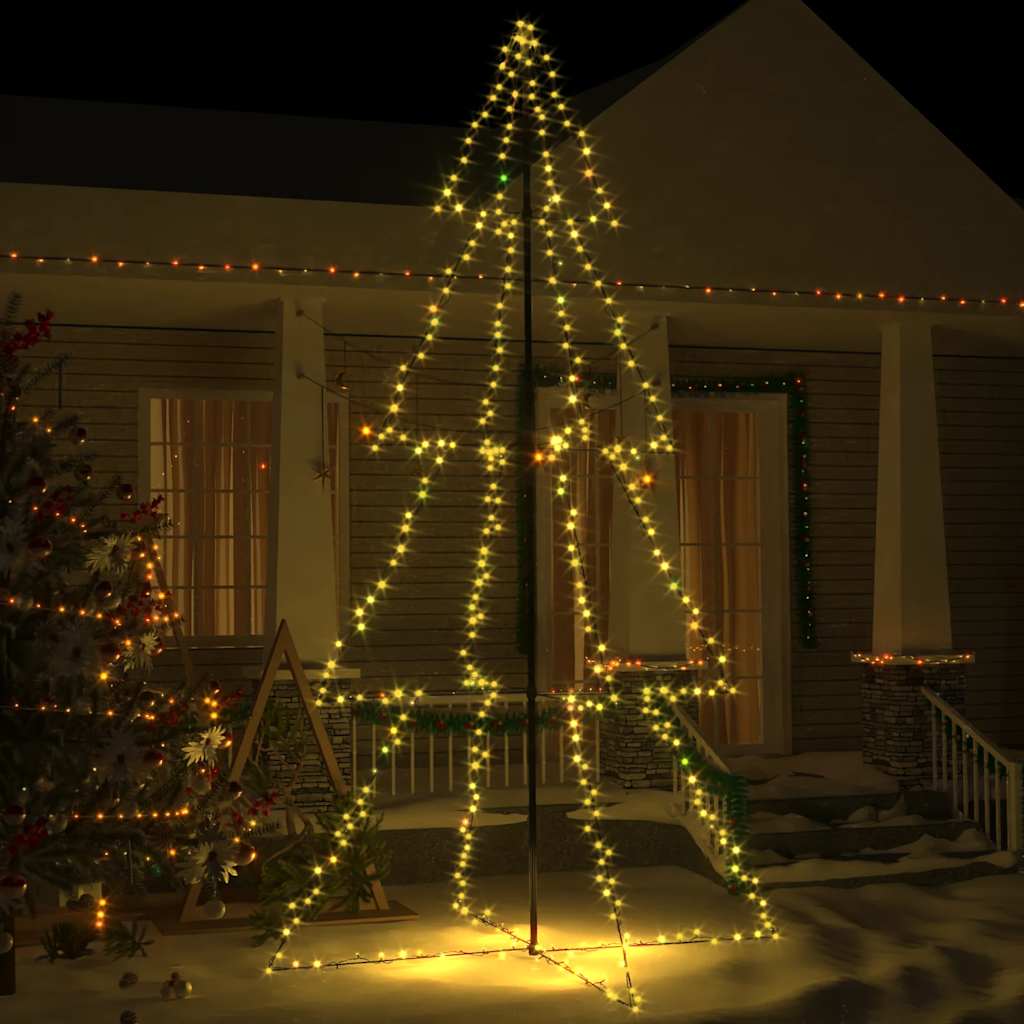 Stožasto božićno drvce 360 LED unutarnje i vanjsko 143 x 250 cm