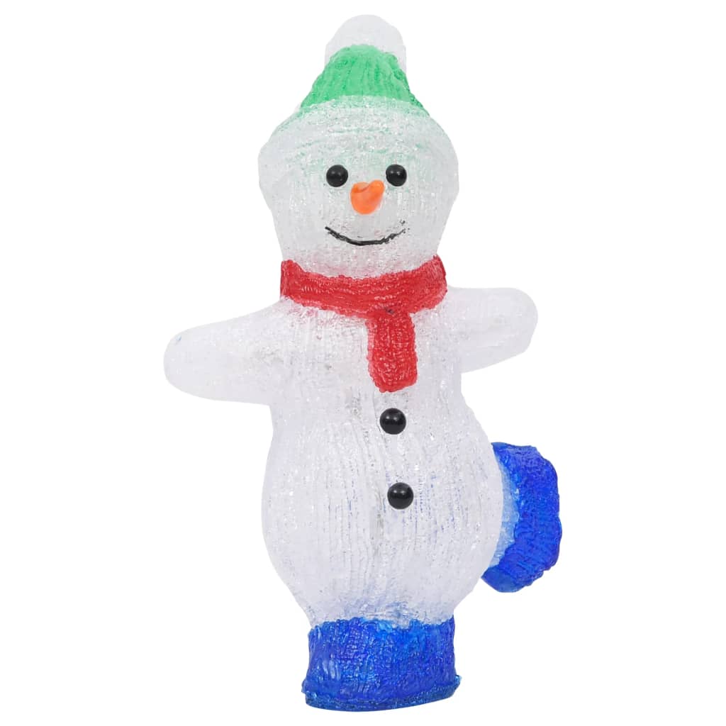 LED božićna akrilna figura snjegovića unutarnja i vanjska 30 cm