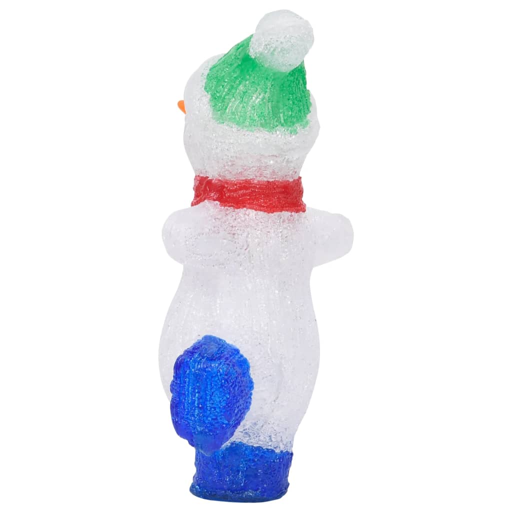 LED božićna akrilna figura snjegovića unutarnja i vanjska 30 cm