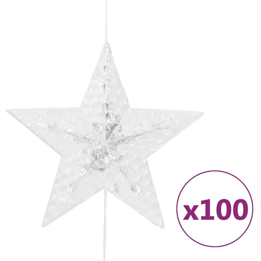 LED vilinska zavjesa 500 LED hladne bijele 8 funkcija