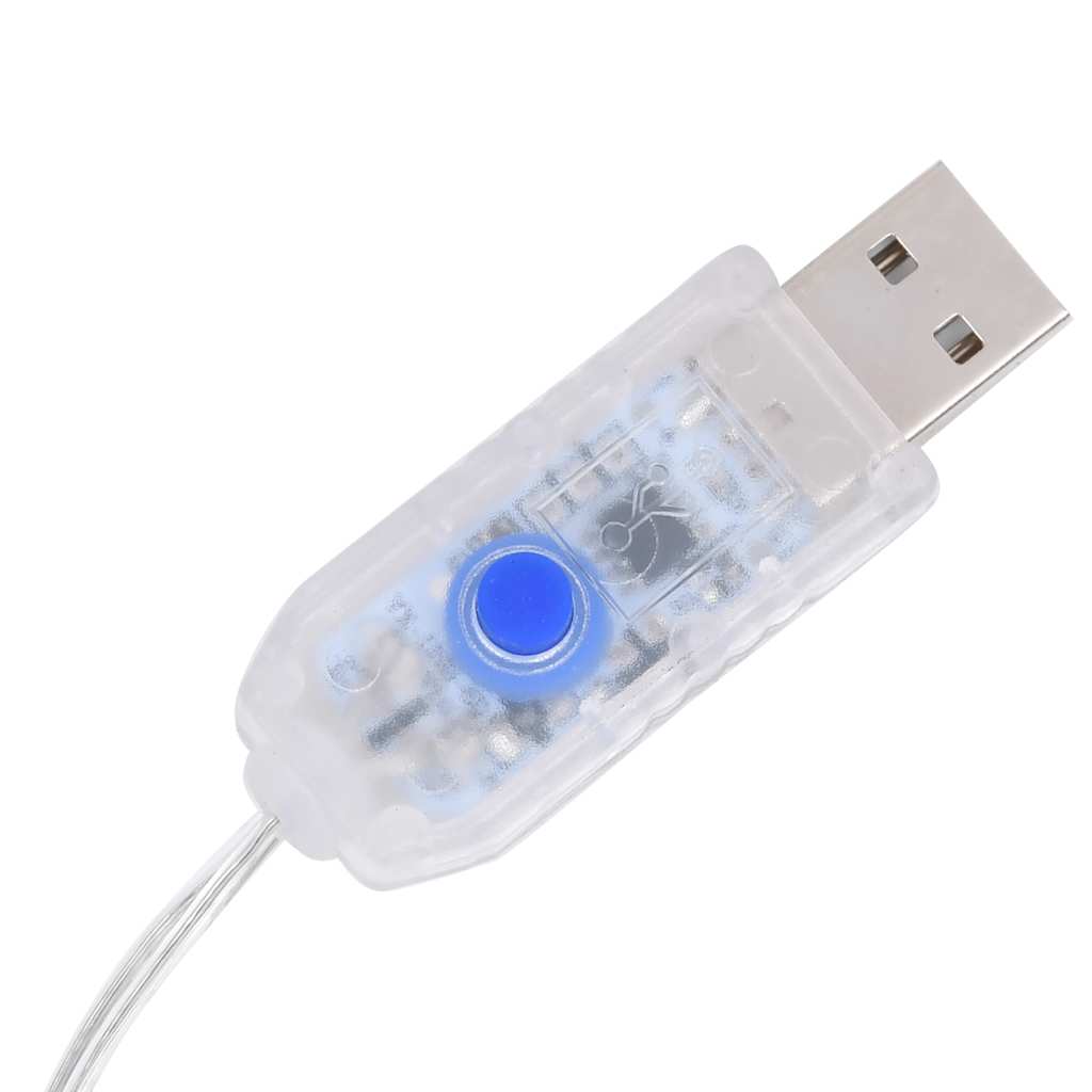 LED vilinska zavjesa 500 LED hladne bijele 8 funkcija