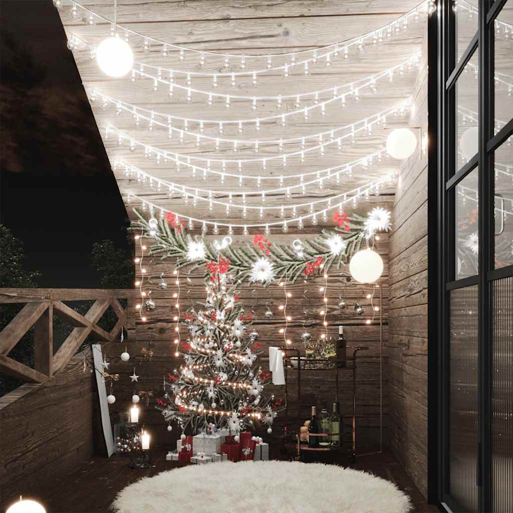 Vilinski rasvjetni lanac 40 m 400 LED hladni bijeli 8 funkcija