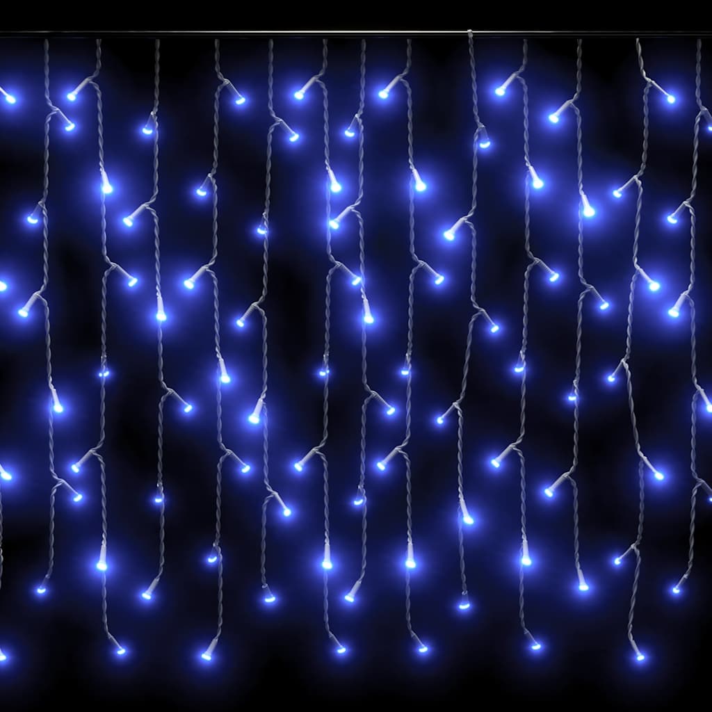 LED zavjesa sa sigama 10 m 400 LED plave 8 funkcija
