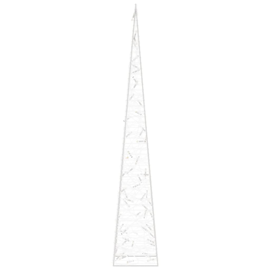 Akrilni ukrasni stožac s LED svjetlima plavi 120 cm