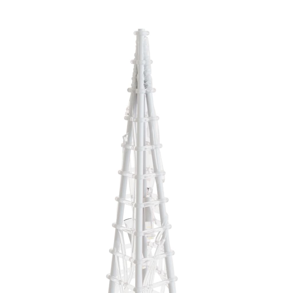 Akrilni ukrasni stožac s LED svjetlima plavi 120 cm