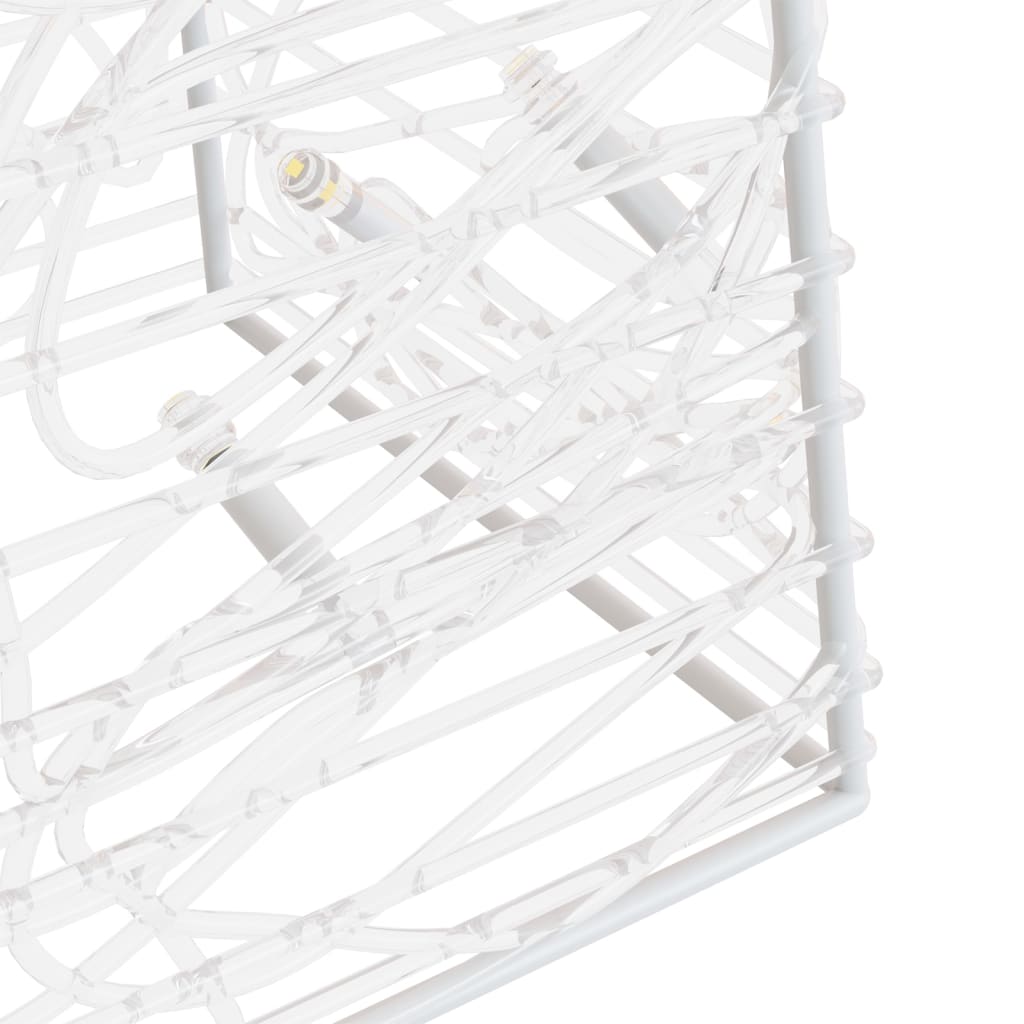 Set akrilnih ukrasnih LED stožaca plavi 30/45/60 cm