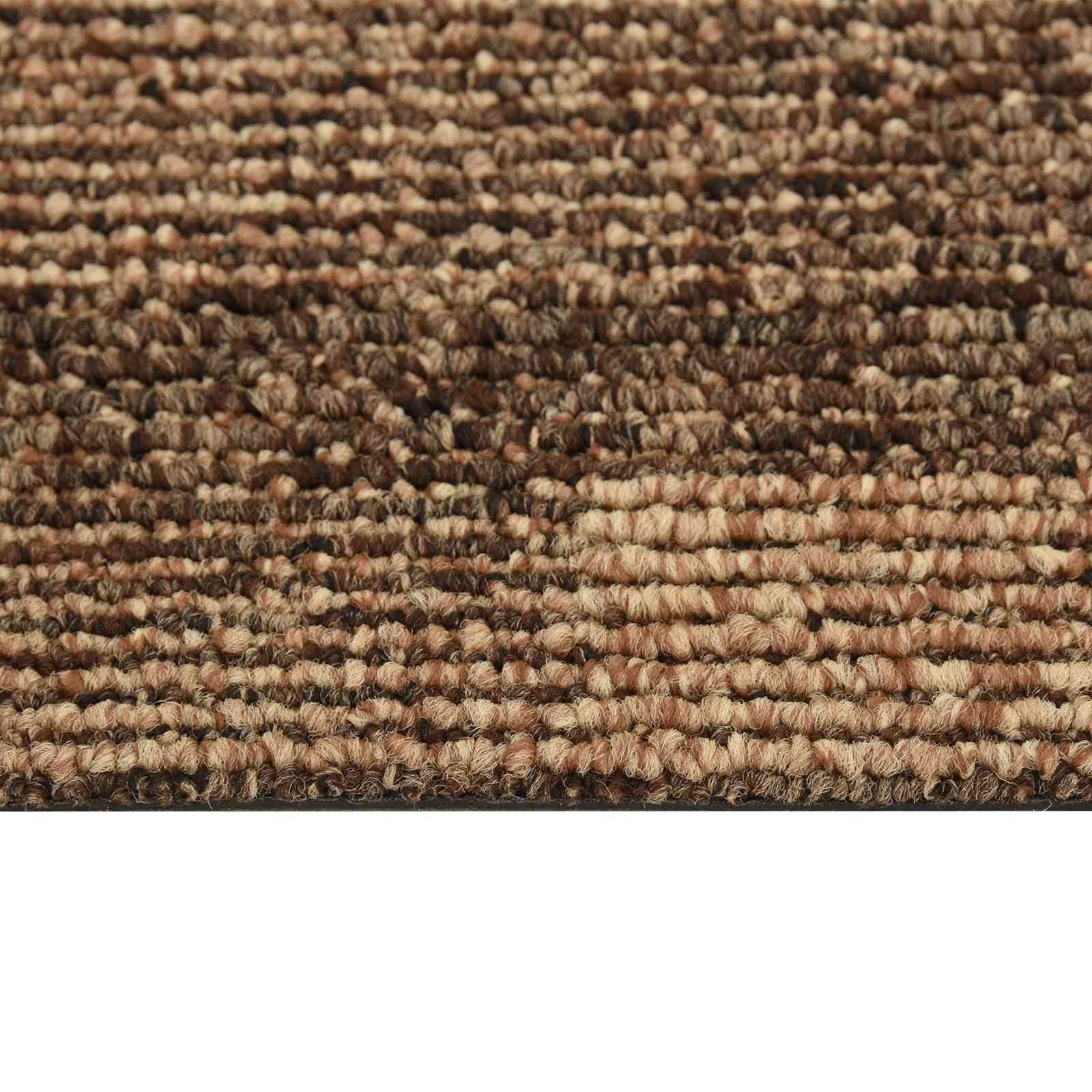 Podni tepih 20 pcs Smeđa 50 x 50 cm PP