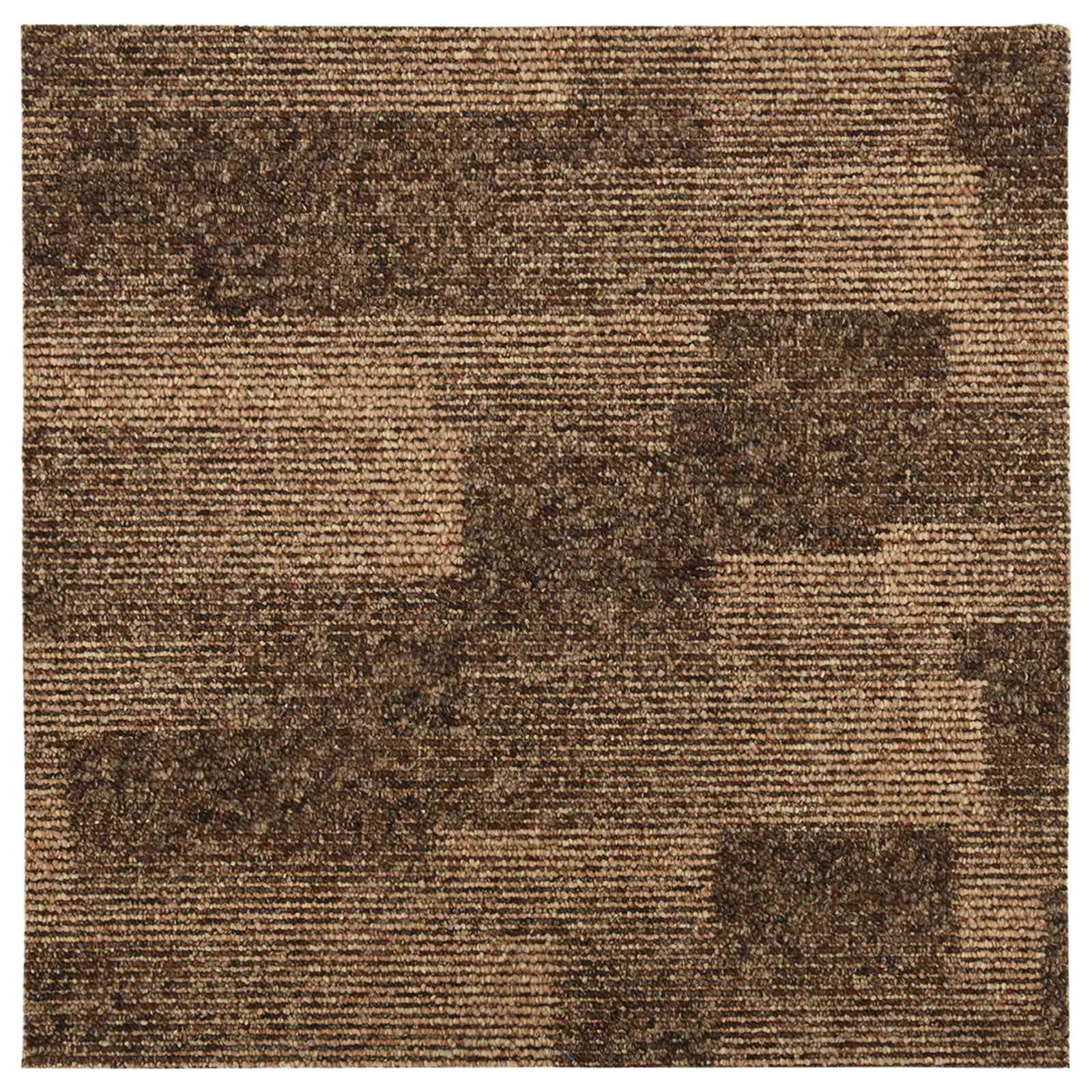 Podni tepih 20 pcs Smeđa 50 x 50 cm PP