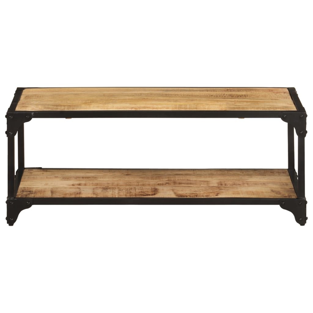 Stolić za kavu 90 x 45 x 35 cm od masivnog grubog drva manga