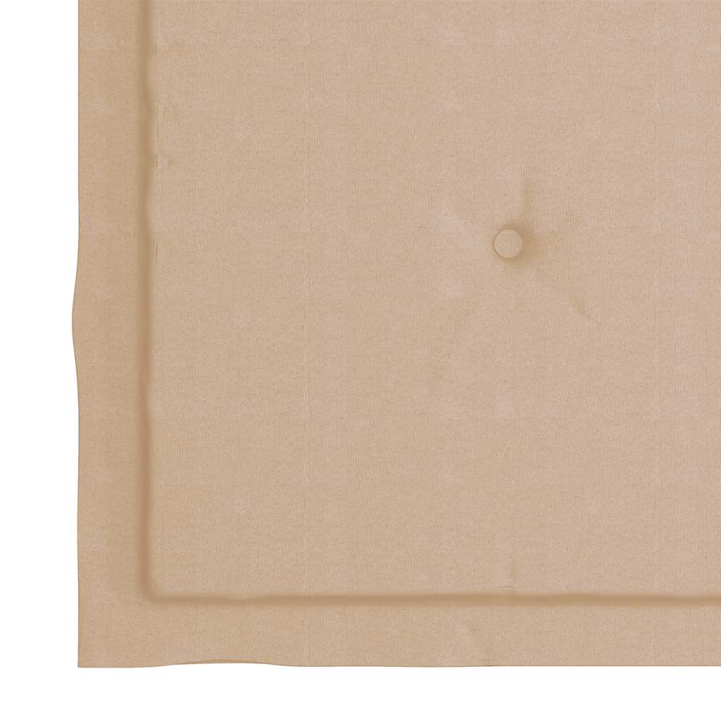 Vrtne stolice s bež jastucima 8 kom od masivne tikovine