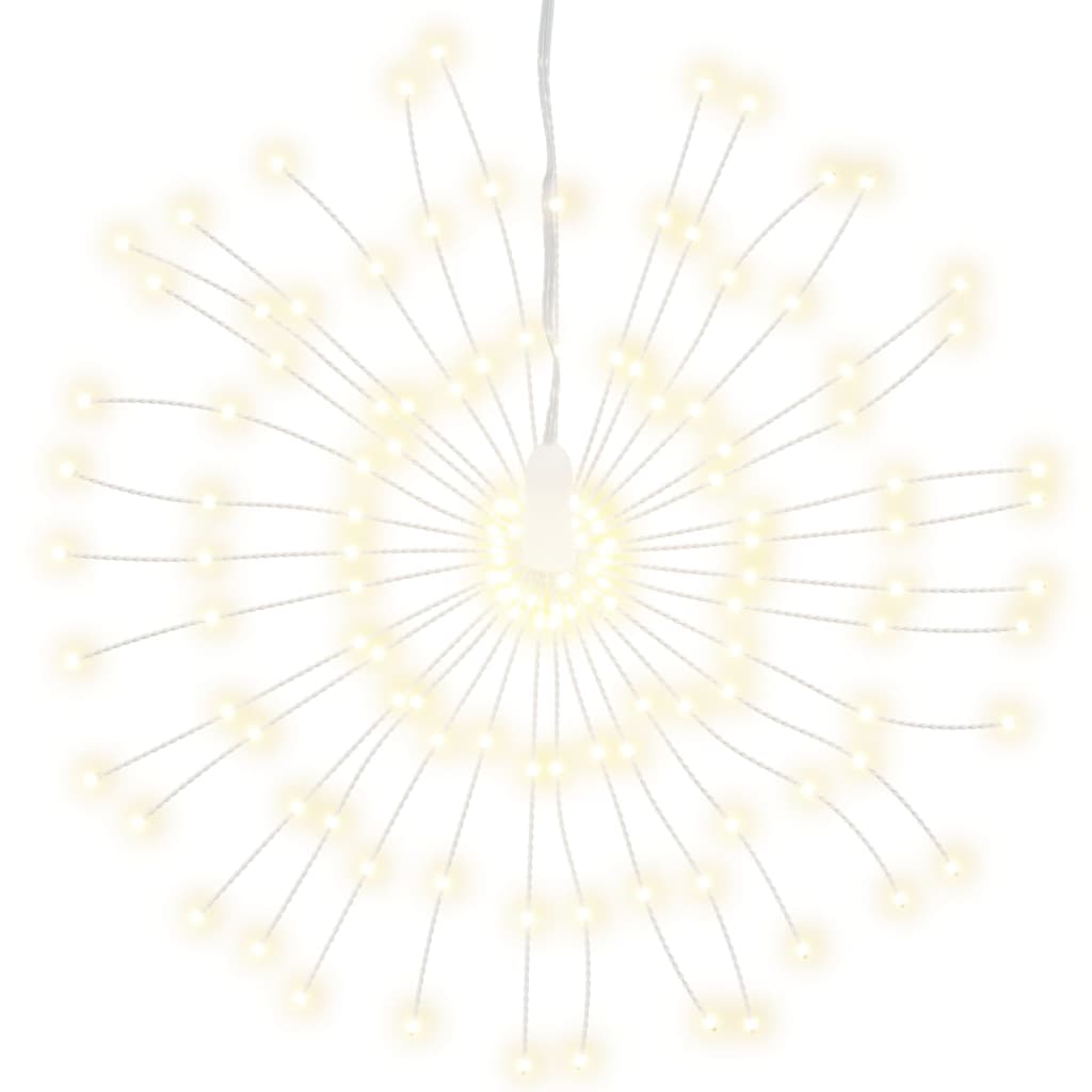 Božićna svjetla vatromet 10 kom topla bijela 20 cm 1400 LED